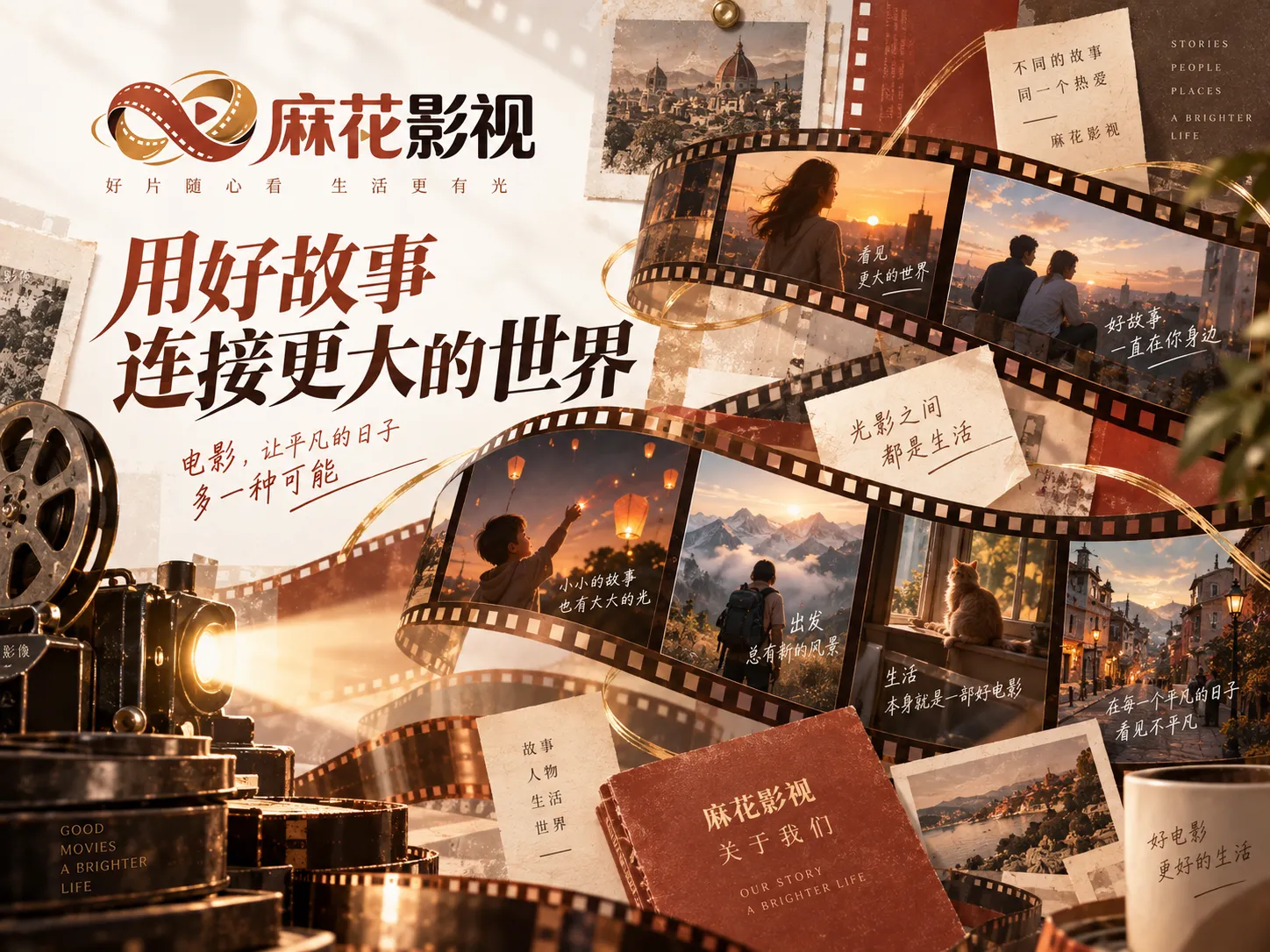 东方山水与幻想人物主题动画画面