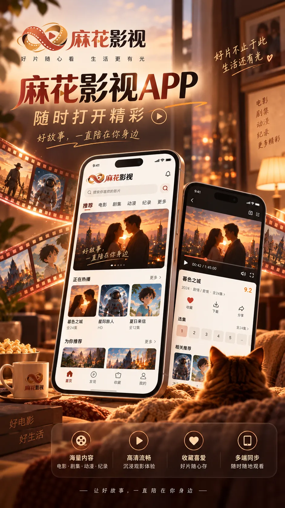 冒险队伍与远方世界主题动画画面