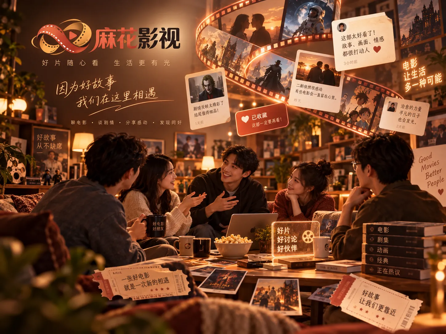 城市街区与邻里生活主题画面