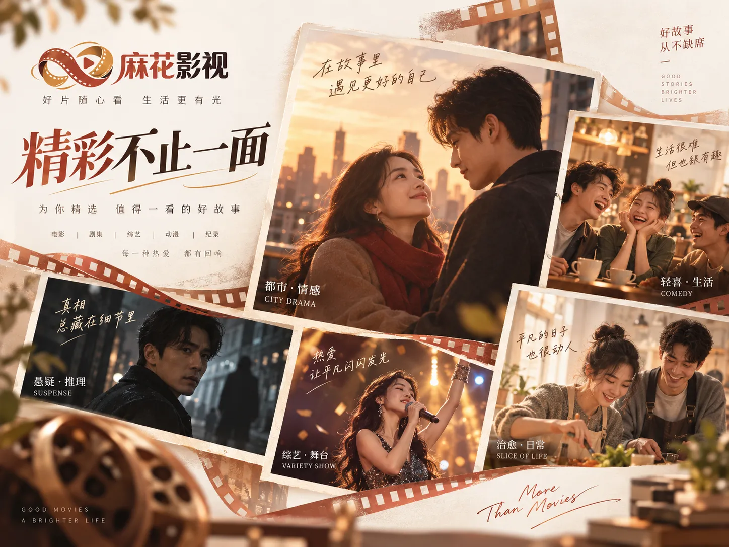 昏暗影院氛围中的悬疑主题画面